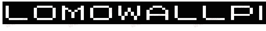LomoWallPixel LT W01 0字体转换